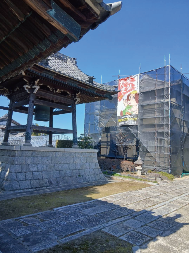 お寺の外壁塗装